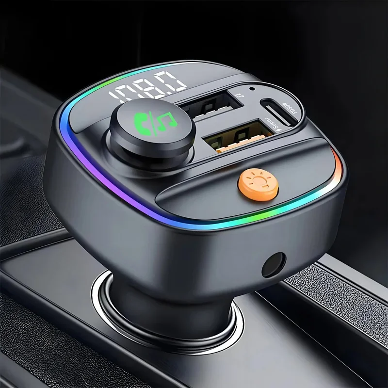 Bester FM-Transmitter Bluetooth 5.3 Freisprecheinrichtung AUX-Funkmodulator MP3-Player mit Schnellladeadapter Autozubehör Neu Image