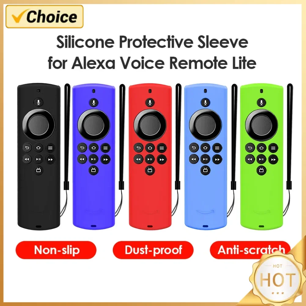 Fernbedienung Silikonhülle für Amazon Alexa Fire TV Stick Lite Controller Shell TV Sleeve Schutzhülle Gehäuse Ersatz Image