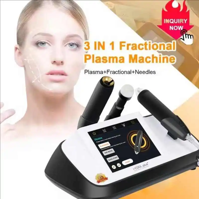 Kaltplasma-Haut-Gesichtsheizung mit Trolley-Lifting, straffende Wrikle-Entfernung, Anti-Aging-Hautverjüngung, 3-in-1-Plasma-Maschine Image
