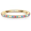 Lulu & Jane Ring aus Messing in Gelbgold mit Zirkonia 52 Damen