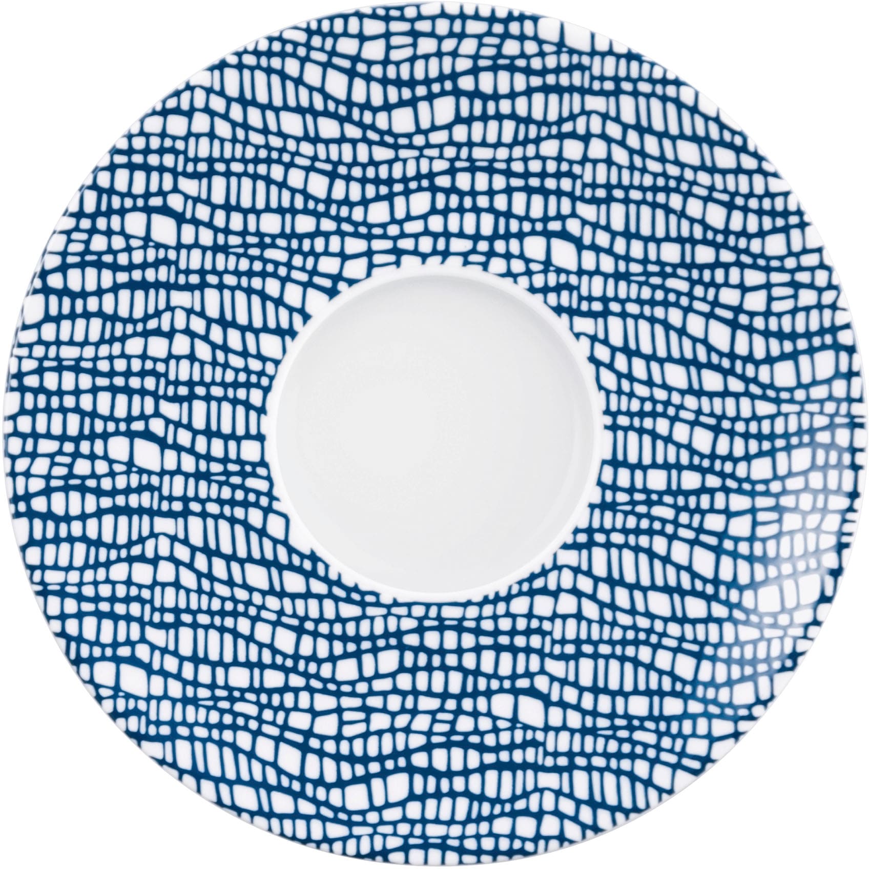 Untertasse SELTMANN WEIDEN "Life Fashion", classic blau, weiß, H:1,9cm Ø:16,5cm, Porzellan, Speiseteller, Kombi-Untertasse 16,5 cm