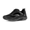 Keilsneaker GABOR ROLLINGSOFT, Damen, Gr. 41, silber (schwarz, silberfarben), Ziegenveloursleder, Kalbsleder, Lackleder, Textil, sportlich, Schuhe, Freizeitschuh, Halbschuh, Schnürschuh mit herausnehmbarem Fußbett