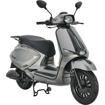 Motorroller ALPHA MOTORS "Napoli 125 ccm 85 km/h EURO 5+ (mit/ohne Topcase)", silber (silberfarben, schwarz, schwarz), Motorroller & Mofas, ohne Topcase, 85 km/h, B:72cm H:117cm L:182cm Image
