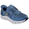 Slip-On Sneaker SKECHERS "GLIDE-STEP PRO", Herren, Gr. 40, blau (blaugrau), Textil, sportlich, Schuhe, Laufschuh, Trainingsschuh mit flexibler Traktionslaufsohle