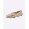 Slipper CAPRICE, Damen, Gr. 40, beige (sand), Veloursleder, sportlich, Schuhe