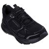Sneaker SKECHERS "EDGERIDE-SILVER ECLIPSE", Damen, Gr. 37, schwarz, Lederimitat, Mesh, unifarben, sportlich, Schuhe, Retro Sneaker, Schnürschuh mit Metallic-Besätzen
