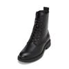 Stiefelette MARC O'POLO "mit praktischem Innenzipper", Damen, Gr. 43, schwarz, Obermaterial: 100% Leder (Schaf), Schuhe
