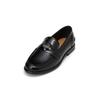 Loafer MARC O'POLO "aus Lackleder mit Münze", Damen, Gr. 37, schwarz, Obermaterial: 100% Leder (Rind), unifarben, Schuhe