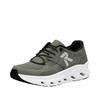 Slip-On Sneaker RIEKER SPORT, Herren, Gr. 40, grün (oliv), Nubuklederimitat, Mesh, sportlich, Schuhe, Freizeitsneaker, Halbschuh, Schlupfschuh mit gepolstertem Schaftrand