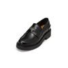 Loafer MARC O'POLO "mit Logo-Münze", Damen, Gr. 41, schwarz, Obermaterial: 100% Leder (Rind), Schuhe