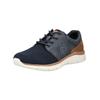 Sneaker BUGATTI "bugatti Sneaker Leder/Textil", Herren, Gr. 44, blau (dunkelblau), Leder, Textil, casual, Schuhe