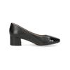 Pumps CAPRICE "Caprice Pumps Leder/Textil", Damen, Gr. 37, schwarz, Leder, Textil, casual, Schuhe