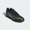 Fußballschuh ADIDAS PERFORMANCE "F50 CLUB KUNSTRASEN E KINDER", Gr. 32, schwarz (core schwarz, iron metallic, lucid lemon), Synthetik, sportlich, Schuhe, geeignet für harte Untergründe Asche und Kunstrasen