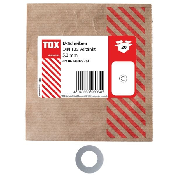 TOX Unterlegscheiben 20 Stück 5,3 mm Image