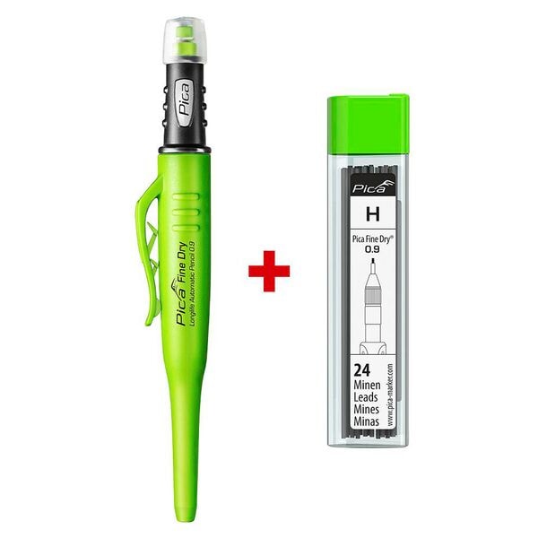 Pica Tieflochmarker-Bleistift Set »Fine Dry 7070 H« 0.9 mm schwarz Image