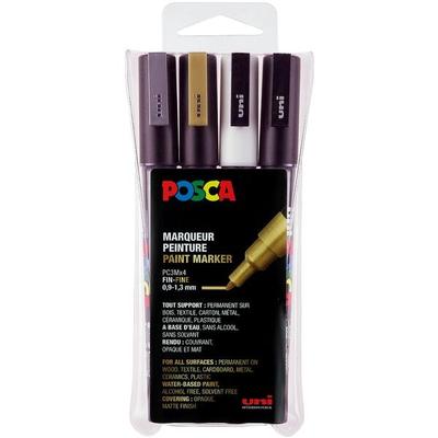 uni-ball 4er-Pack Acrylstifte »POSCA PC-3M Metallic« 0,9 - 1,3 mm Image