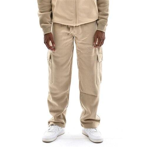 Homme Pantalons Jogging Cargo Pantalon de survêtement droit Avec Poches Taille Élastique Cordon de serrage Uni Confort Sport en Plein Air Quotidien Mode Occasionnel Noir Blanche Micro-Élastique