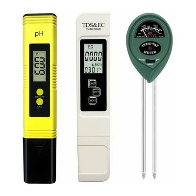 Teile PH-Meter TDS PPM-Meter Boden-PH-Tester Digitales PH/EC-Kit 3-in-1 Digitales PH-Meter TDS EC Image