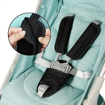 Baby Safety Car Seat Belt Pads Universal Baby Stroller Shoulder Strap Covers Soft Car Seat Belt Cushion Pram Shoulder Guard Pads