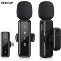 Microfono wireless lavalier Batteria ricaricabile da 80 mAh Microfono podcast clip-on per lo streaming Vlogging Registrazione vocale Plug & Play