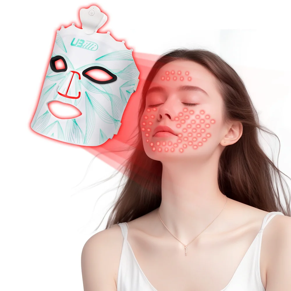 7-Farben LED Photon Lichttherapie Gesichtsmaske PDT Gesichtsmaske Schönheitsmaske für Akne-Behandlung Hautverjüngung Faltenentferner Image