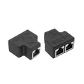 Connettore adattatore splitter cavo femmina Ethernet RJ45 da 1 a 2 vie per router PC portatile telecamera IP TV Box