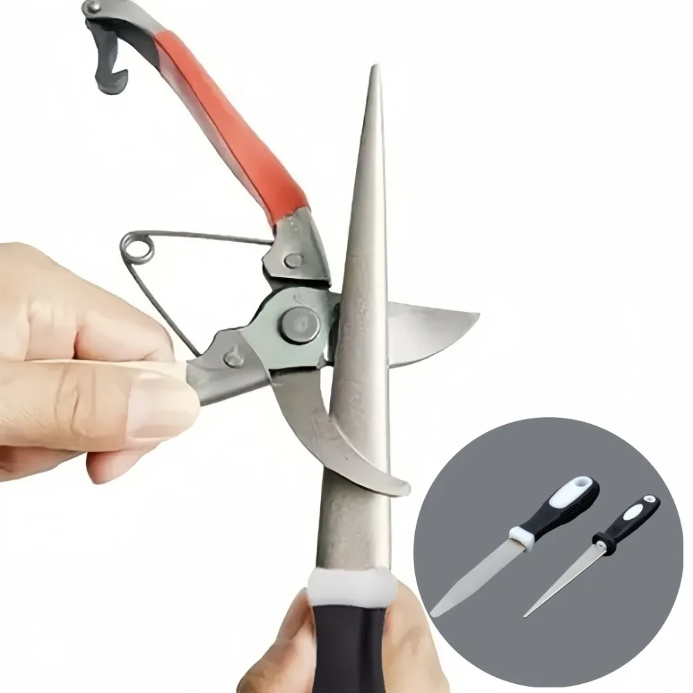 Petit lime demi-cercle en diamant, Double ponçage portatif, Surface plate pour affûter des outils tranchants, élimination de la rouille, outils de bord de coupe