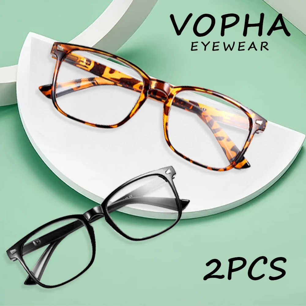 2 runde Presbyopie-Brillen – bequeme und stilvolle Lesebrillen, ultraleicht, für Damen und Herren, +1,0 bis +3,0 Dioptrien Image