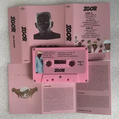 Hip hop Rap IGOR Album Cassettes Tyler the Creator EARFQUAKE Music Tape Cosplay Recorder Walkman Car Soundtracks Box Party Music