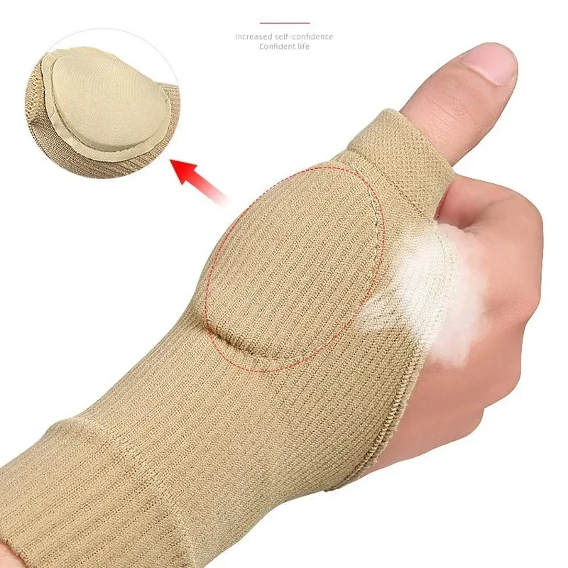 1[Air Handgelenk Daumen Kompression Arthritis Handschuhe, atmungsaktive Handgelenk Unterstützung Handgelenk Brace Ärmel mit Gel Daumen Verletzungen Pads Image