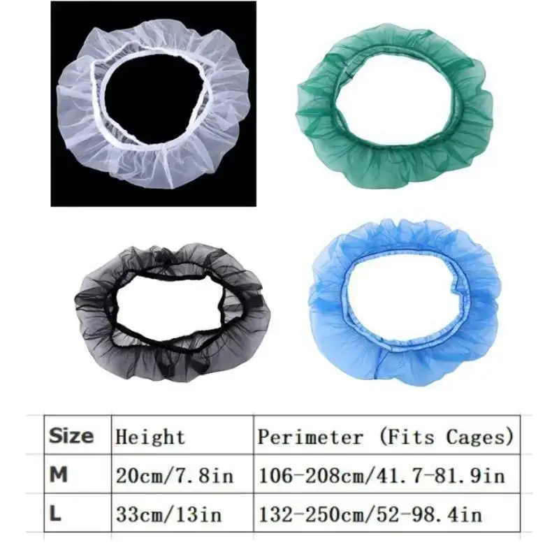 Neue M/L Bird Cage Cover Mesh Case Rock Traps Clean Image