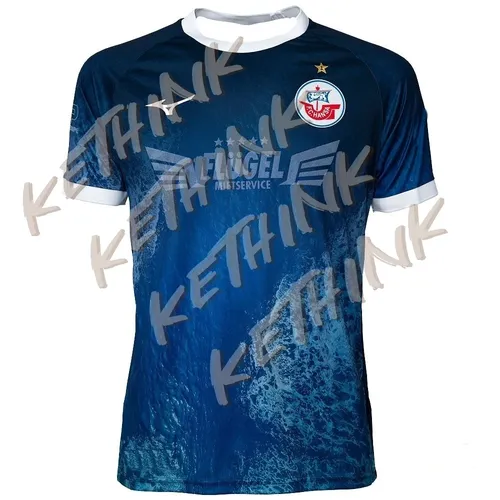 Hansa Rostock 2024-25 Spezial-Set, 3D-gedruckt, schnell trocknend, atmungsaktiv, Motorrad-Trainingsanzug, schnell trocknend und atmungsaktiv