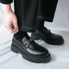 Marke Leder Slip auf Dicke Schuhe Casual Original Loafer Männer Mode Business Formale Kleid Schuhe Qualität Nicht-slip Casual schuhe