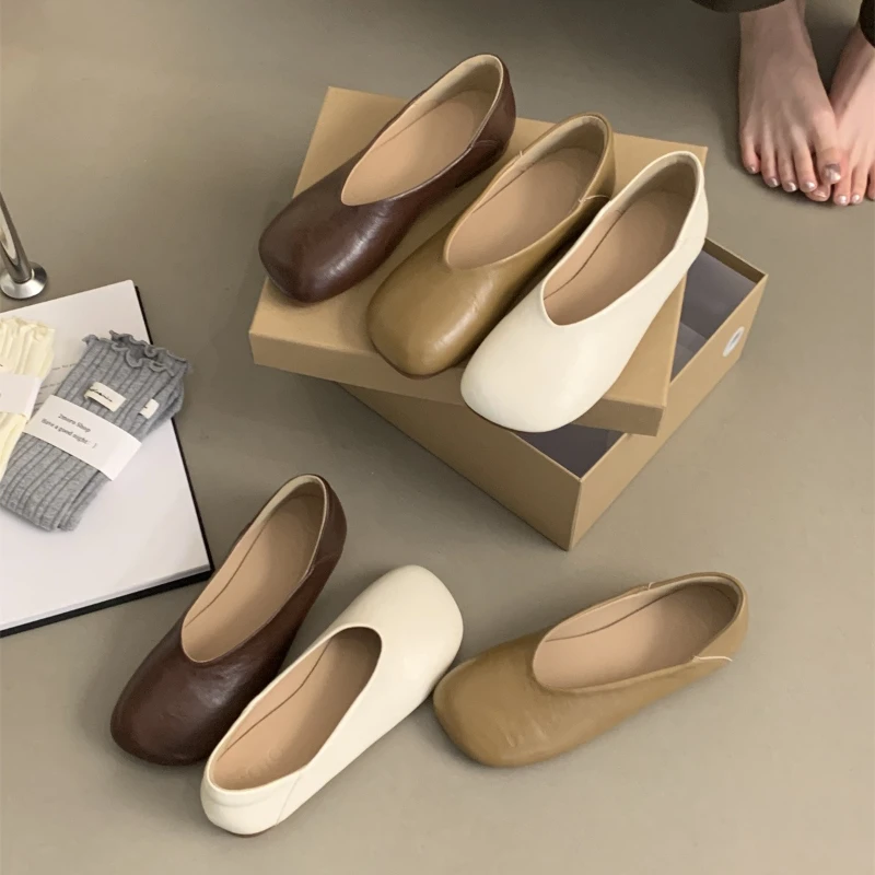 Frau Elegante Sommer Französisch Karree Grün Mary Janes Nette Casual Wohnungen Weibliche Retro Schuhe Niedrigen Absätzen Weichen Sohlen Flache Schuhe