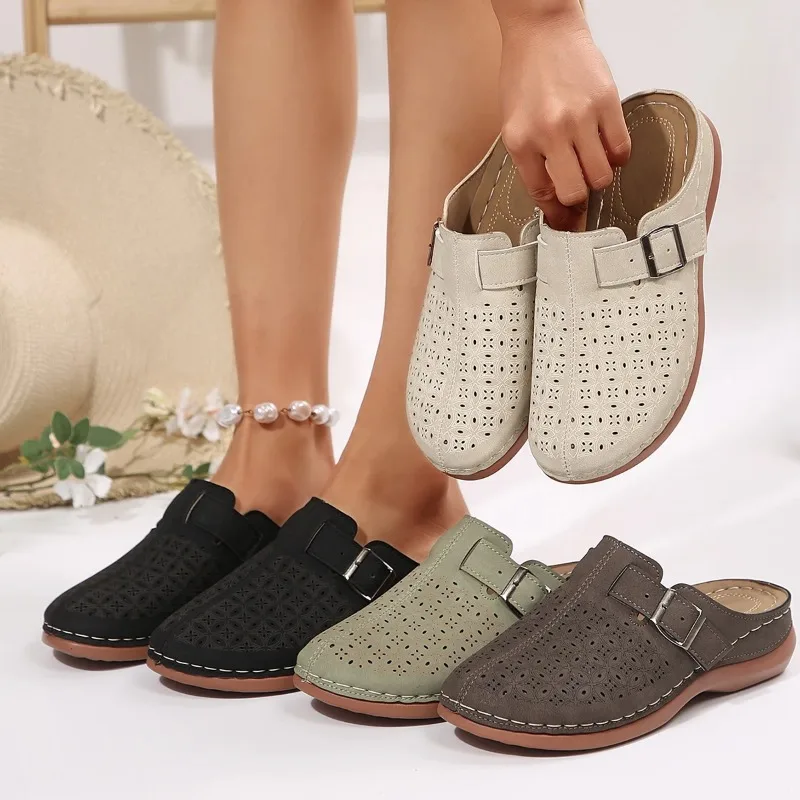 Frauen Hausschuhe Sommer Im Freien Frauen Schuhe Große Größe Rom Anti-rutsch Bequeme Hausschuhe Anti-slip Mode Sandalen Rutschen frauen
