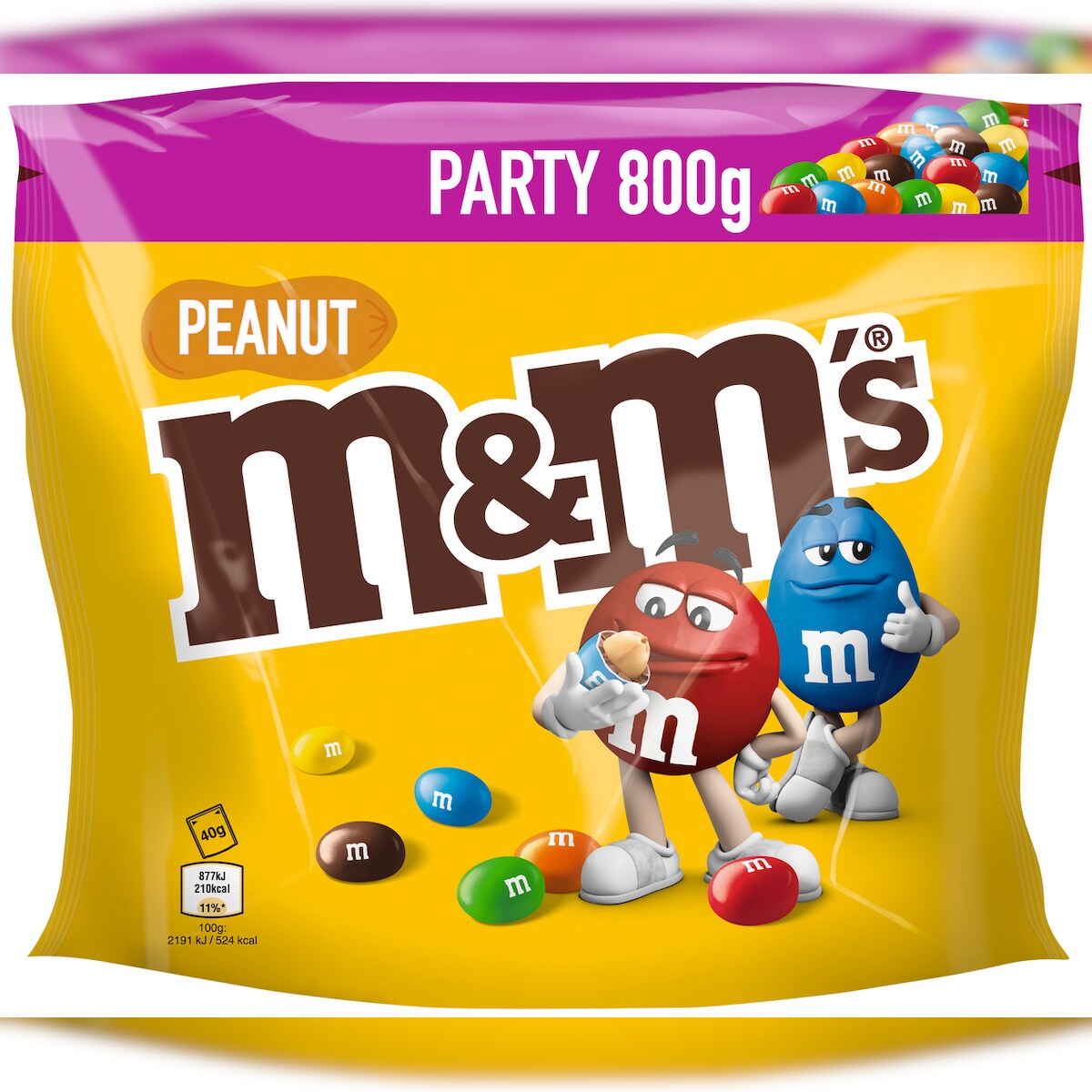 M&M's M&Ms Peanut Schokolinsen Party 800g Image