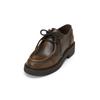 Schlupfboots MARC O'POLO "aus Rindleder im Vintage-Look", Damen, Gr. 41, vintage schwarz braun, Obermaterial: 100% Leder (Rind), unifarben, Schuhe