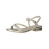Schaftsandalette NERO GIARDINI "Nero Giardini Sandalen Leder", Damen, Gr. 36, beige (beige, gold), Leder, casual, Schuhe