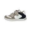 Lauflernschuh PEPINO "Pepino Halbschuhe Leder", Kinder, Gr. 28, grau (weiß, grau), Leder, casual, Schuhe