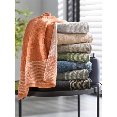 Handtuch CAWÖ Gr. 5, grau (taupe), B:30cm L:50cm, 100% Baumwolle, Handtücher (Packung) Image