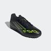 Fußballschuh ADIDAS PERFORMANCE "F50 CLUB KUNSTRASEN E", Gr. 44, schwarz (core schwarz, iron metallic, lucid lemon), Synthetik, sportlich, Schuhe, geeignet für harte Untergründe Asche und Kunstrasen