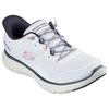 Slip-On Sneaker SKECHERS "Flex Appeal 5.0 - Easy Breezy", Damen, Gr. 42, weiß (weiß, kombiniert), Textil, sportlich, Schuhe, Sportschuh, Freizeitschuh mit Skechers Hands Free Slip-ins
