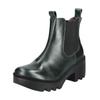 Stiefelette FLY LONDON "Fly London Stiefelette Leder/Textil", Damen, Gr. 36, blau (petrol), Leder, Textil, casual, Schuhe