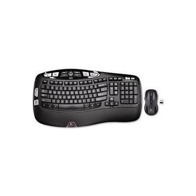 LOG920002555 - MK550 Wireless Desktop Set, Keyboard/Mouse, USB, Black