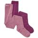 Minymo - Kid's Stockings with Pattern 2-Pack - Strumpfhose Gr 128/134 rosa/lila