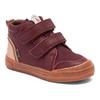 Winterstiefel BISGAARD "cuba tex", Kinder, Gr. 27, rot (bordeaux), Leder, klassisch, Schuhe, Klettschuh mit TEX-Membrane, Größenschablone zum Download