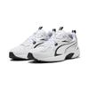 Sneaker PUMA "MILENIO TECH_", Gr. 45, schwarz-weiß (puma weiß, puma schwarz, puma silber), Textil, sportlich, Schuhe
