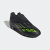 Fußballschuh ADIDAS PERFORMANCE "F50 CLUB KLETTVERSCHLUSS KUNSTRASEN NEUERER GENERATION, HART- UND ASCH", Gr. 38,5, schwarz (core schwarz, iron metallic, lucid lemon), Synthetik, sportlich, Schuhe, geeignet für Rasen- und Kunstrasenplätze