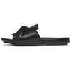 Pantolette FITFLOP "GRACIE SOFT-TWIST LEATHER SLIDES", Damen, Gr. 41, schwarz, Schafsleder, unifarben, modisch, Schuhe, Pool Slides, Sandale mit DYNAMICUSH-Technologie