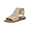 Schaftsandalette BLOWFISH "Blowfish Sandalen Lederimitat", Damen, Gr. 41, gold, Lederimitat, casual, Schuhe